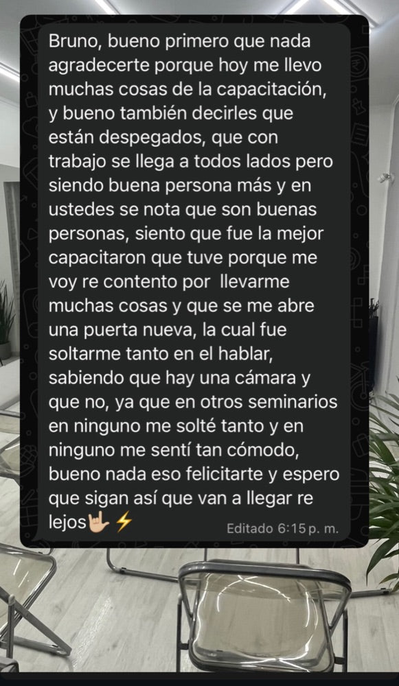 Testimonio de alumno
