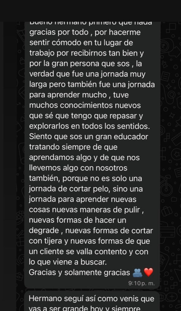 Testimonio de alumno